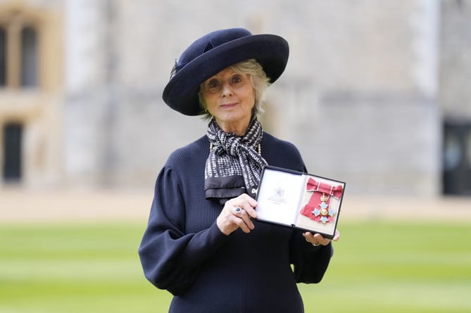 Diana Parkes receives her CBE at Windsor Castle
