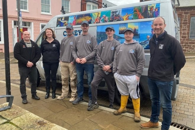 DEFA Senior Marine Environment Officer, Peter Duncan, MWT Marine Officer, Lara Howe
with Casey-J crew: Antony Collister, Nicholas Lewis, Dylan Lewis and Kingston Haselden
and MWT Head of Conservation, David Bellamy