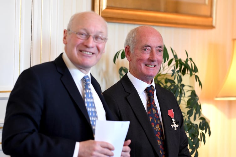 A reception at Government House for Guy Thompson (pictured right) who was awarded an MBE in the New Year Honours List for 2024 for outstanding Services to the Scouts Association Isle of Man