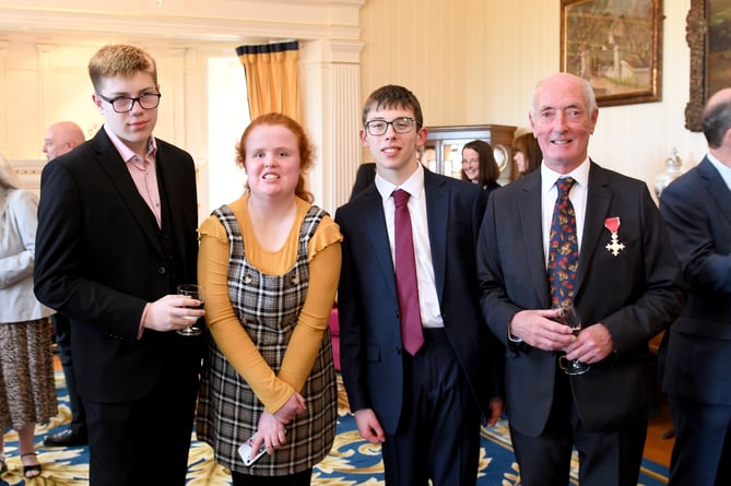 A reception at Government House for Guy Thompson who was awarded an MBE in the New Year Honours List for 2024 for outstanding Services to the Scouts Association Isle of Man