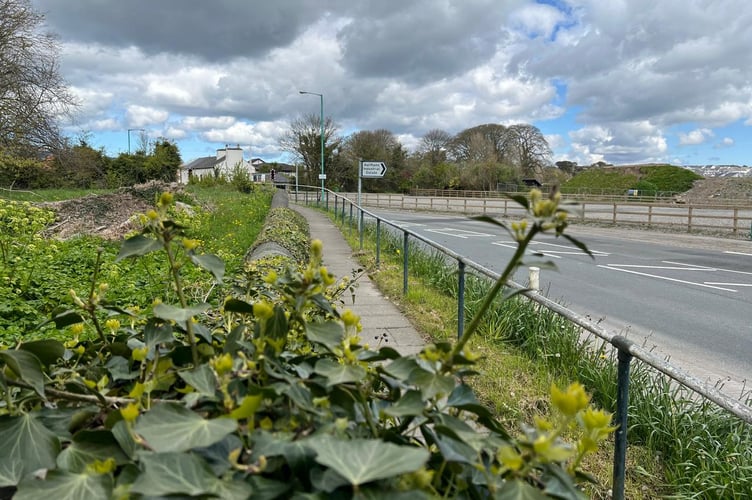 Part of the new road which opened last July