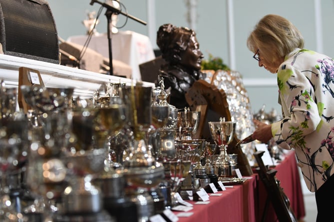 Trophies in the Royal Hall of the Villa Marina