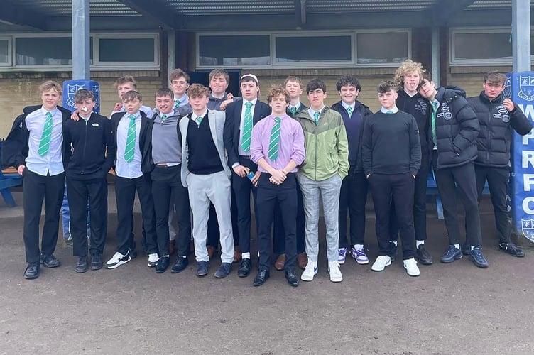 The Southern Nomads under-15s rugby team that faced Winnington Park earlier in the season