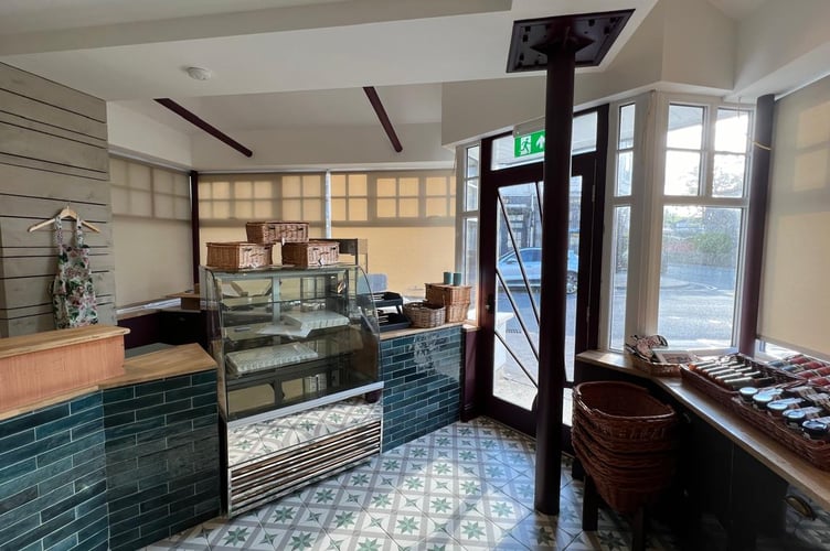 The farm shop selling local food and produce at the new Kellas bar and restaurant in Port St Mary
