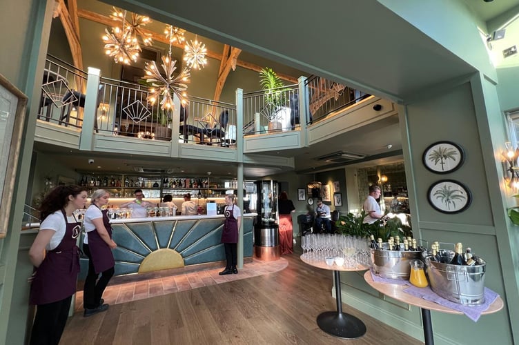 Inside the new Kellas bar in Port St Mary