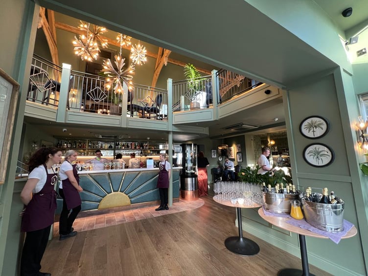 Inside the new Kellas bar in Port St Mary