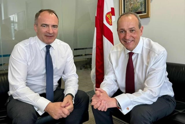 Chief Minister Alfred Cannan meets with senior figures in Jersey