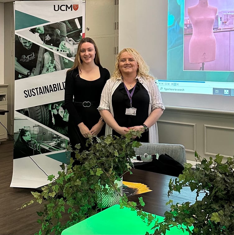 Nancy Shefford, sustainability officer at Capital, and Kerry Birchall, UCM adult learning manager