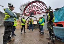 Pictures show behind the scenes of work to restore famous Laxey wheel