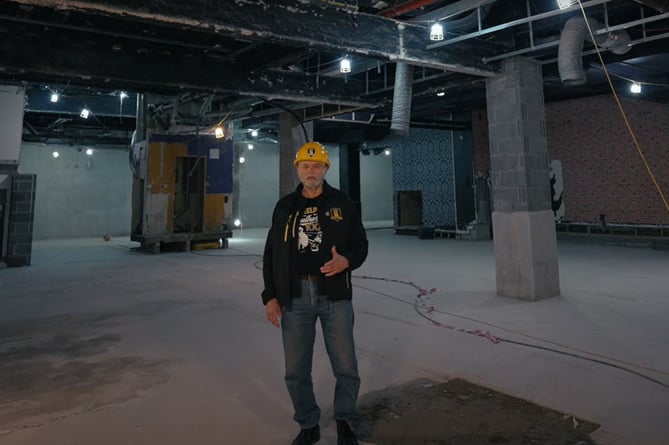 3 Wheeling Media founder Chris Beauman in his building in Wellington Street, Douglas, that he's converting in to a new TT headquarters for his company