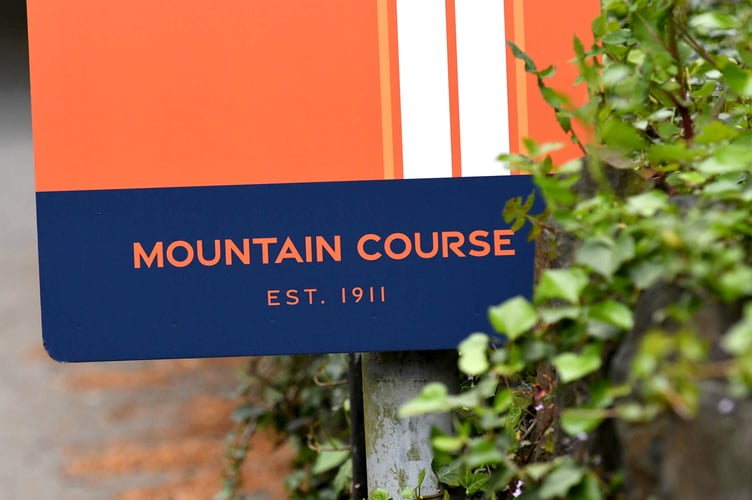 TT course signage at Braddan Bridge