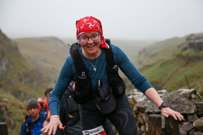 Maria Johnston taking on the Pennine Barrier Ultra 50 challenge in the UK