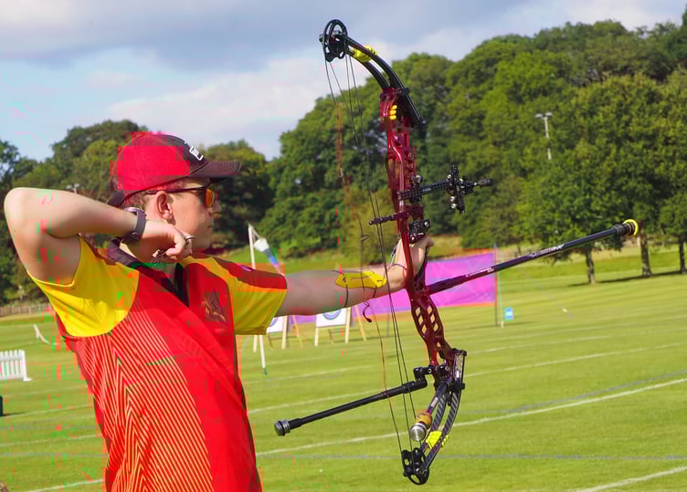 Rhys Moore was denied an outright win at Man Archery Club last weekend thanks to the efforts of Steve Brew