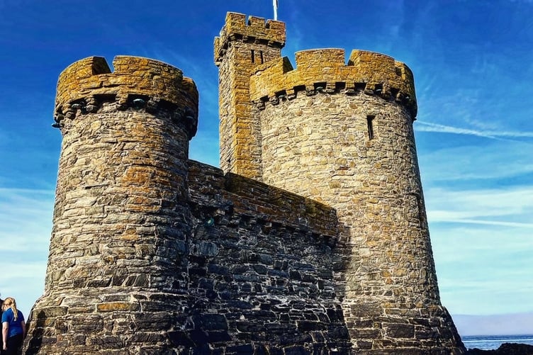 A close up of the Tower of Refuge