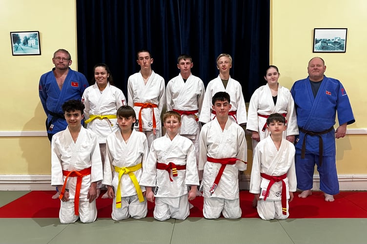 The members of Isle of Man (Southern) Judo Club that attended the recent Richard Lloyd Memorial Competition