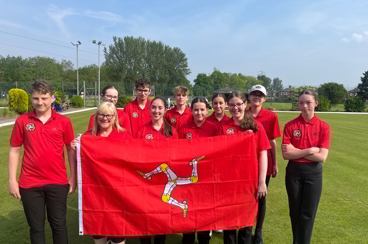 The Isle of Man junior bowls team that played at the Grange in Warrington (Photo: Glynn Hargraves) 