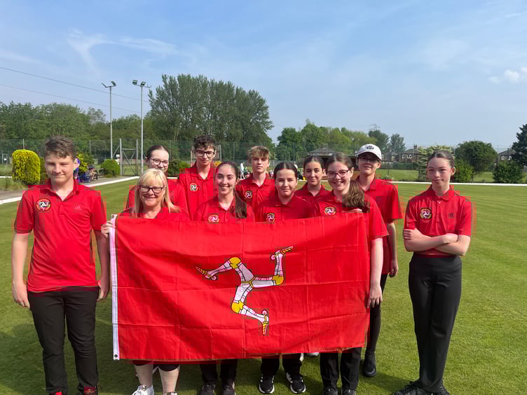 The Isle of Man junior bowls team that played at the Grange in Warrington (Photo: Glynn Hargraves)