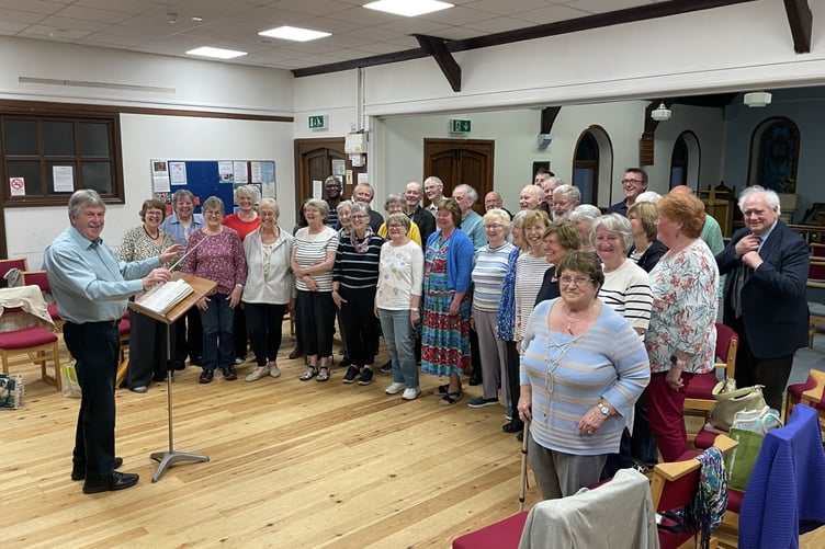 The Manx Festival Chorus rehearsing for a special performance of Mendelssohn's 'Elijah'