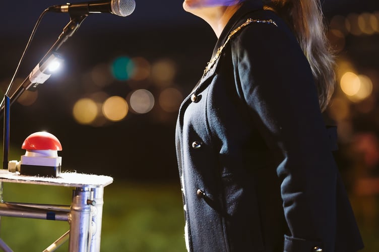 The Mayor, Natalie Byron-Teare, spoke at the event on Douglas Head last week