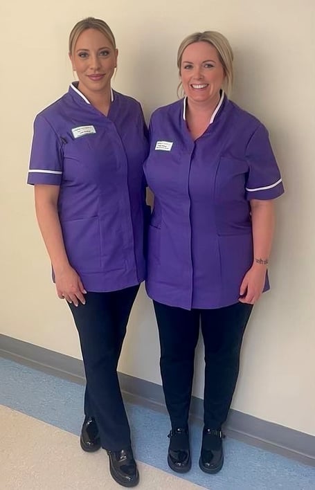 New Maternity Support Workers Jane Hardinge and Laura Riding