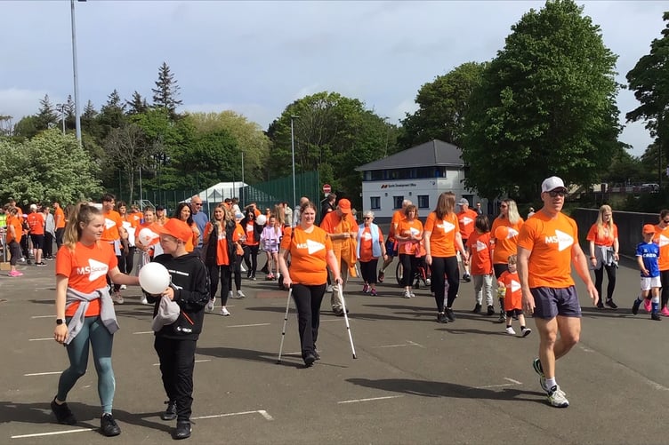 The MS Society's annual Wheel and Walk fundraiser takes place at the NSC on Saturday morning