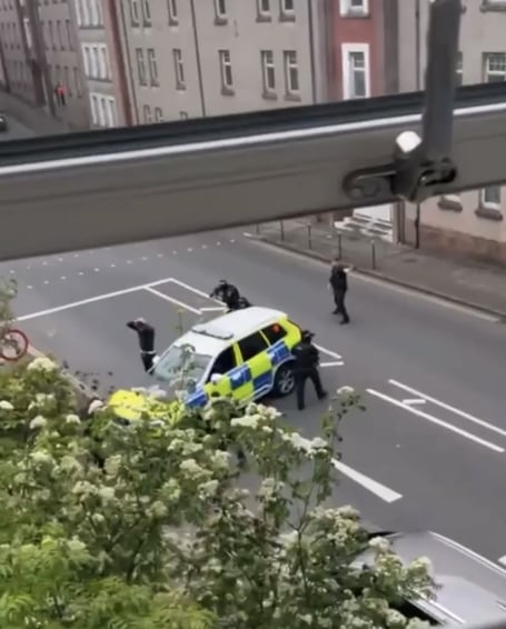 A video widely shared on social media shows armed police on Lord Street