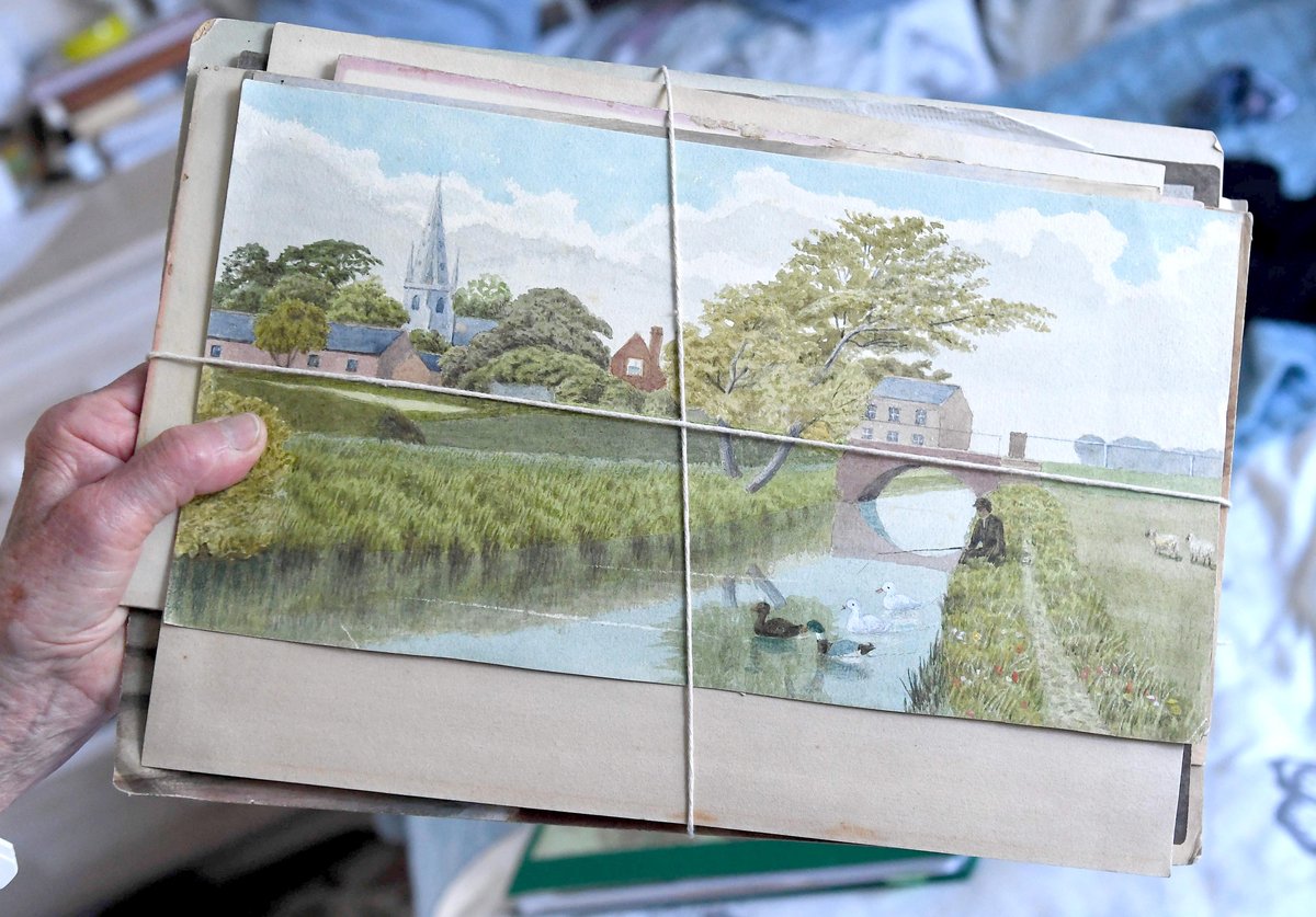 Newly discovered paintings by renowned Manx artist found with note 'to throw them out'