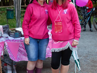 Paint The Plantation Pink bike event in aid of breast cancer group 