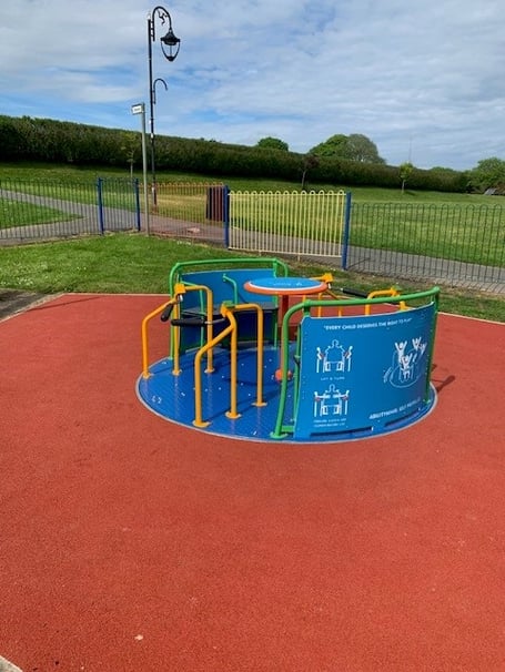The new disability roundabout in Noble's Park