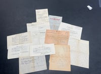 Letters written by couple interned on the island saved after 'tip-off'