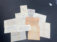 Letters written by couple interned on the island saved after 'tip-off'