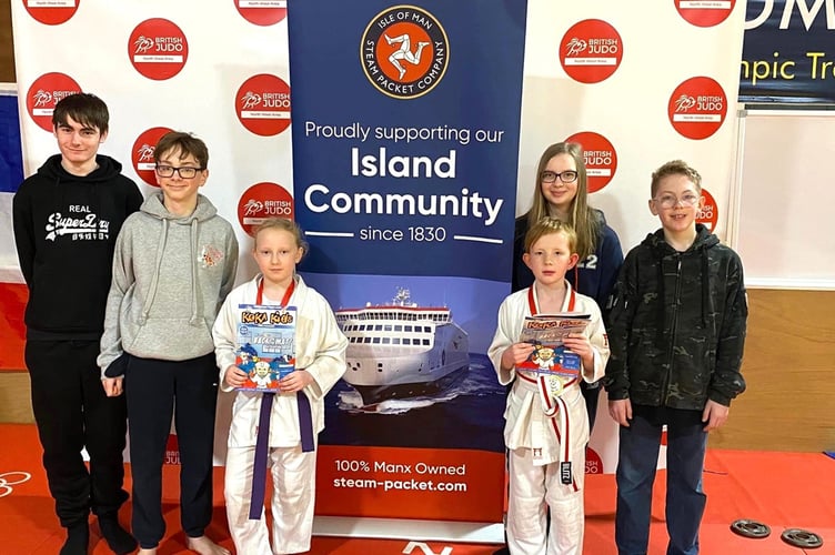 The Douglas Judo Club members that attended the North-West Area Closed Championship Judo competition in Kendal recently, returning home with three medals 