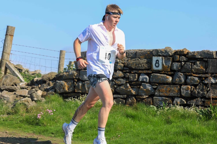 Not your usual attire for running Race the Sun