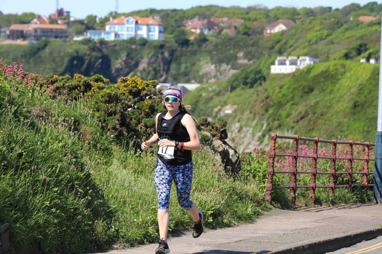A runner heading past Port Jack during Race the Sun
