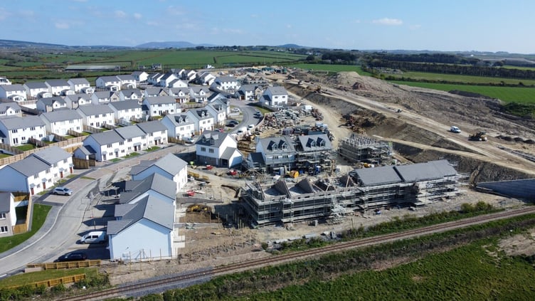 The Reayrt Mie housing estate in Ballasalla pictured under construction in 2022