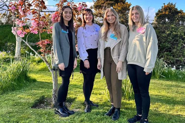 (Left to right) Rhiannon Leece, Paula Gelling, Caitlin Pinder and Maryann Hatton