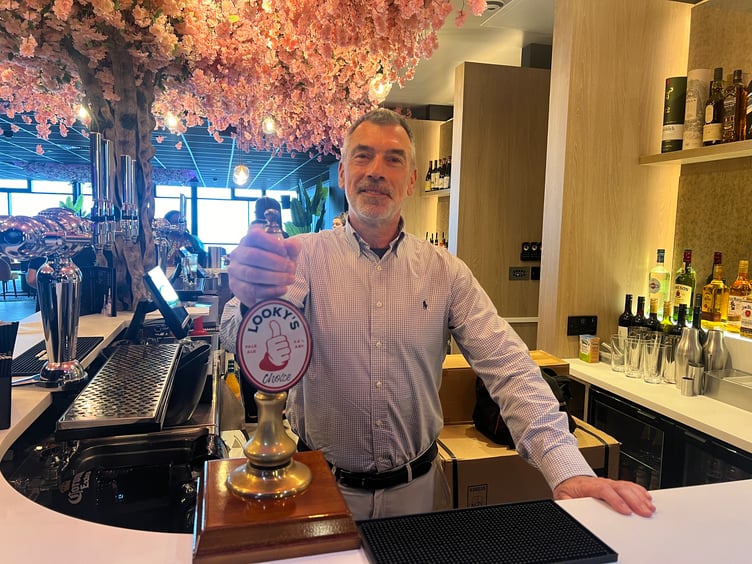 Lucas Martin's dad, Brett, in the new Lounge Bar dedicated to his son who sadly died in September last year. Inside the Palace Hotel on Douglas Promenade, it will serve coffee and cocktails