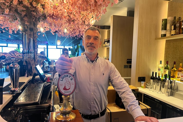 Lucas Martin's dad, Brett, in the new Lounge Bar dedicated to his son who sadly died in September last year. Inside the Palace Hotel on Douglas Promenade, it will serve coffee and cocktails