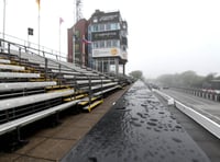 Delay to opening of area around Grandstand because of weather