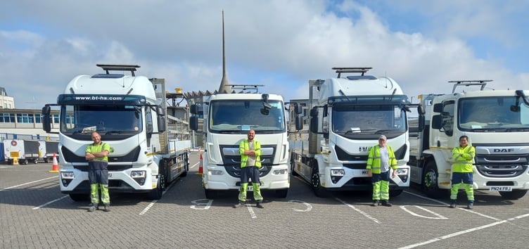 The four 'cone trucks' the Department of Infrastructure will use during TT 2024