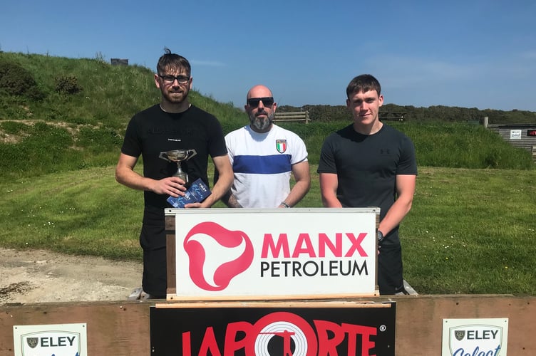 The top three in the Cannell Crossing Cup: (left to right) winner Ted Davis, third-placed Giulio Fabrizio and runner-up Michael Cross