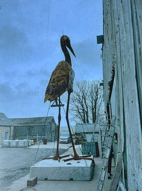 The Heron sculpture