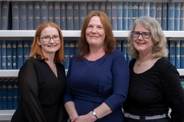 (Left to right) Nadine Roberts, Jodie Bolton and Sally Bolton