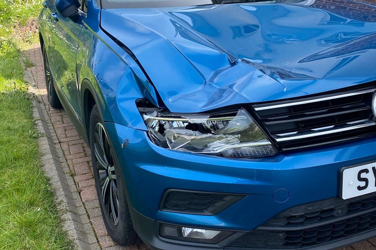 The car that Paul Cassidy landed on