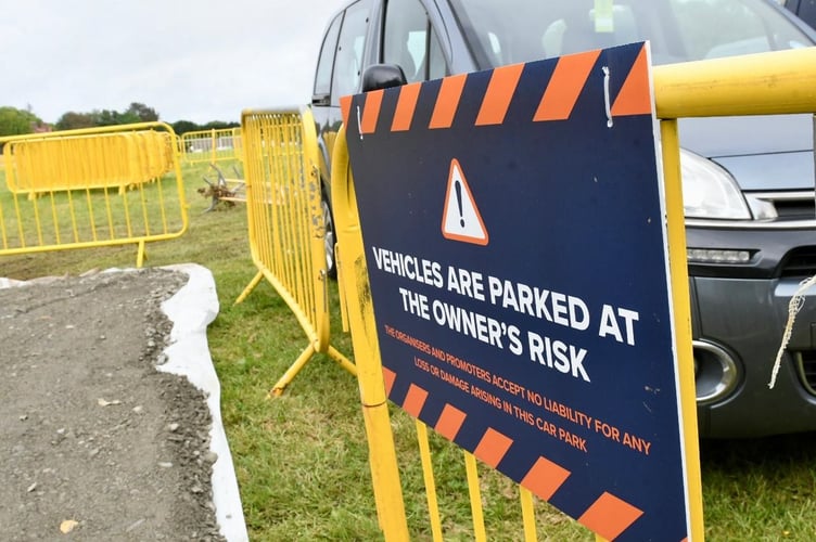The car parks at the Grandstand will remain shut for the rest  of the day
