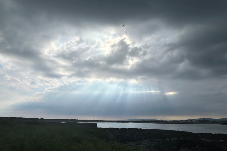 Reader Alison Cowin sent in this photo of the sky above Fort Island the other evening
