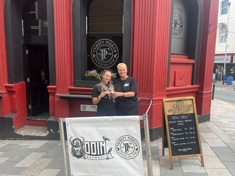 The Thirsty Pigeon has re-opened under new ownership. Pictured is assistant manager Jem Mulhern and general manager Steph Tiesteel