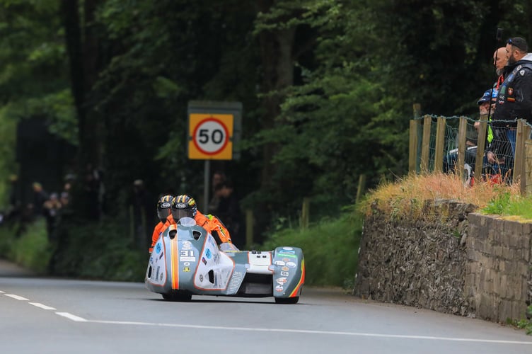 Sidecar Qualifying, Ballacraine. Isle of Man TT Races 2024. Photo by Callum Staley (CJS Photography)