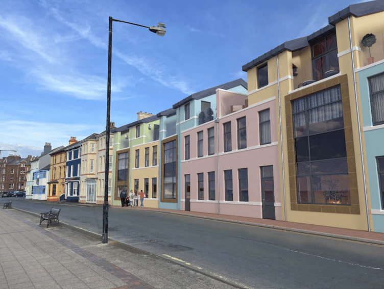 3D image of the proposed seven new homes in Peel