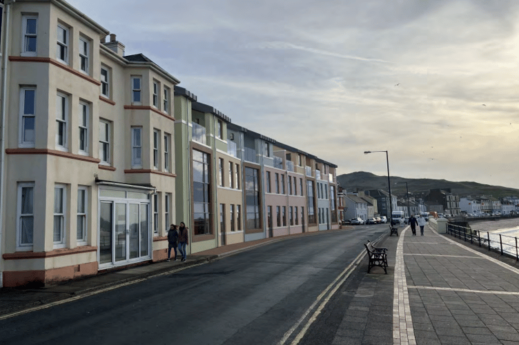 3D image of the proposed seven new homes in Peel